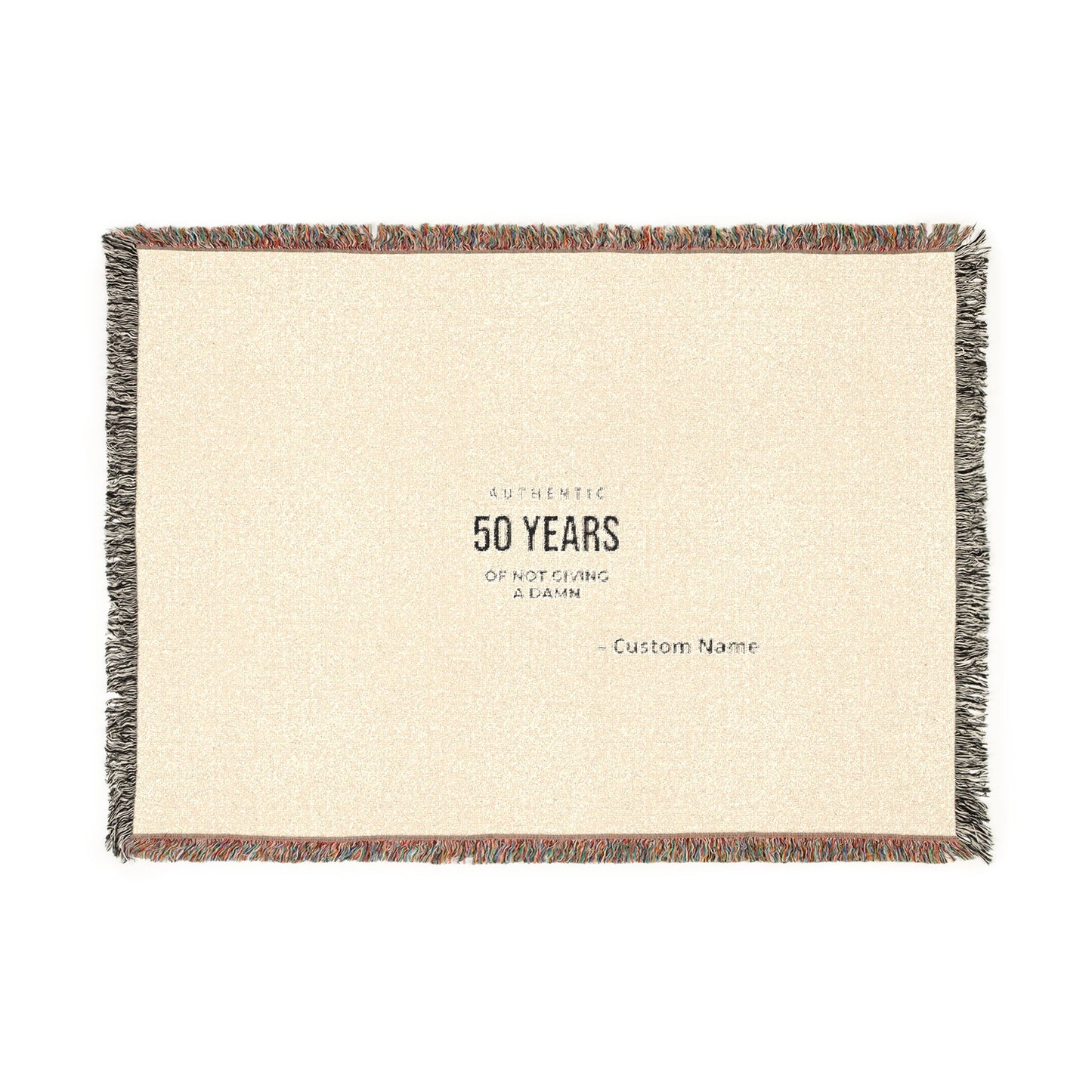 Authentic Milestone Personalized Birthday Woven Blanket