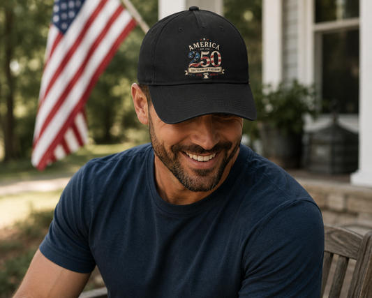 America 250 Years of Freedom — Patriotic Twill Cap