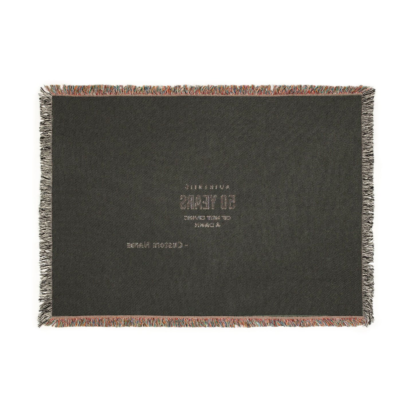 Authentic Milestone Personalized Birthday Woven Blanket
