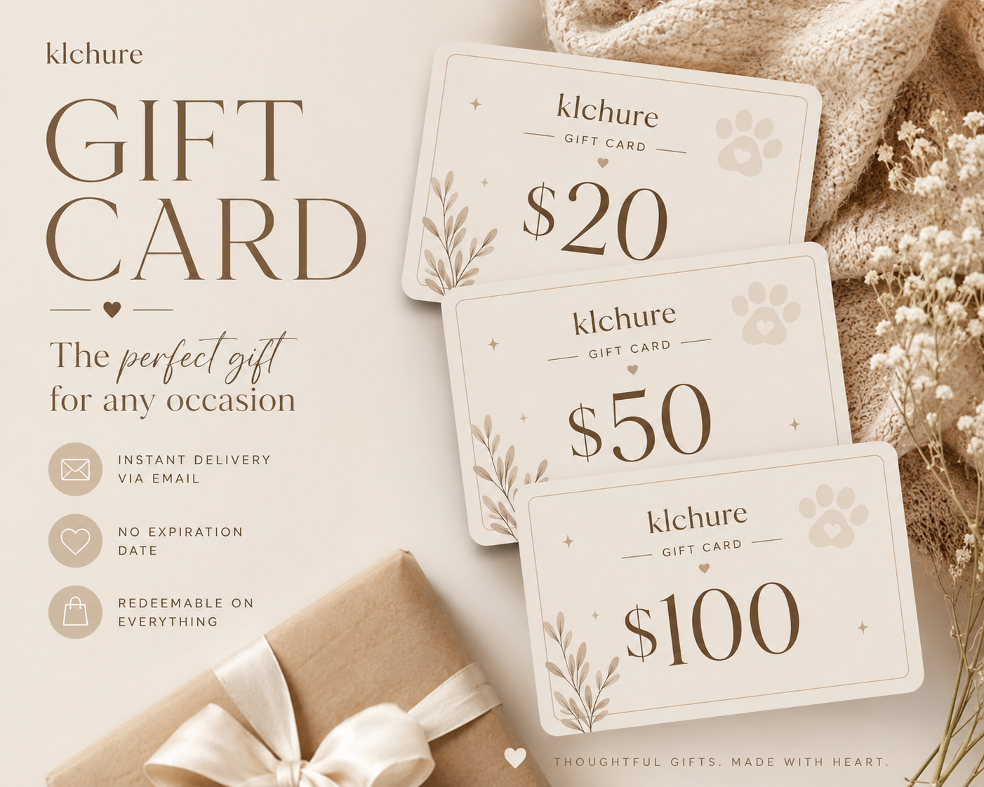 Klchure Digital Gift Card