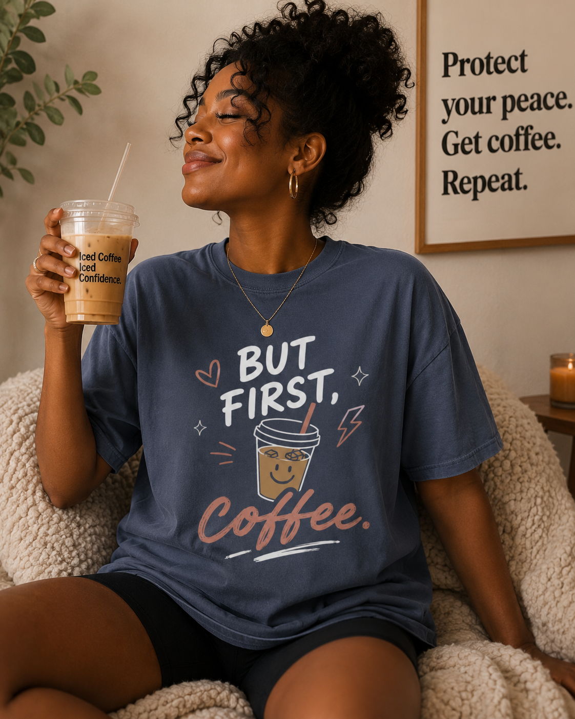 But First, Coffee Graphic Tee | Comfort Colors® T-Shirt