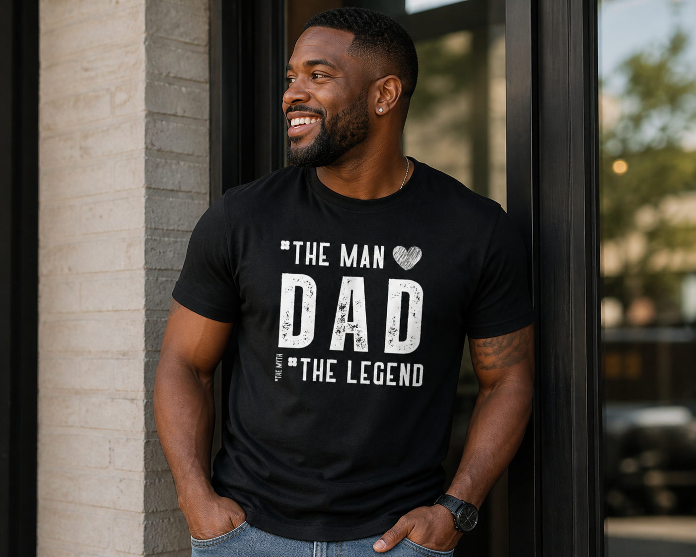 The Man The Myth The Legend Dad Shirt – Funny Father’s Day Graphic Tee, Gift for Dad