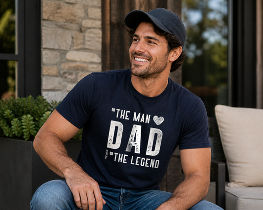 The Man The Myth The Legend Dad Shirt – Funny Father’s Day Graphic Tee, Gift for Dad