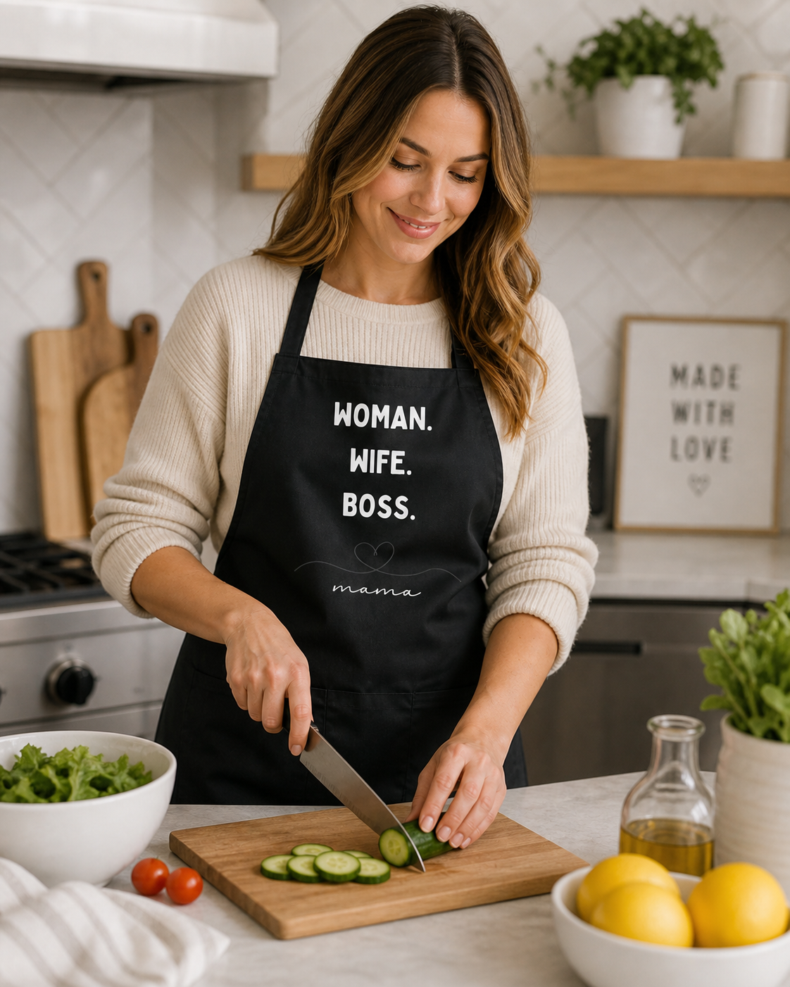 Woman Wife Boss Mama Apron